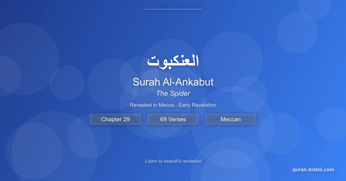 Surah Al-Ankabut (العنكبوت) - The Spider - Chapter 29 of the Holy Quran - Recited by Sheikh Mishary Rashid Alafasy